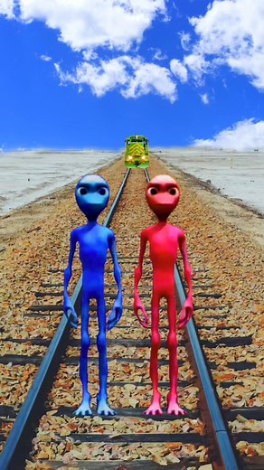 255K views · 1.5K reactions | blue & red Alien head magical dance train funny vfx magic video #reel | Ismail 009 | Facebook
