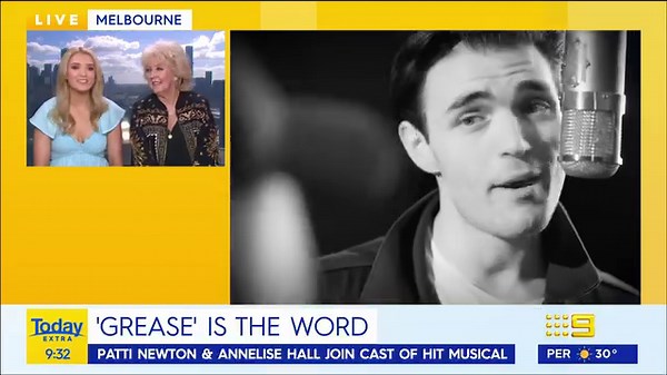 Some of Australia's favourite performers are joining the stage production of 'Grease', including Patti Newton as Miss Lynch and Annelise Hall in the coveted role of Sandy. #9Today | WATCH LIVE 5.30am | TODAY