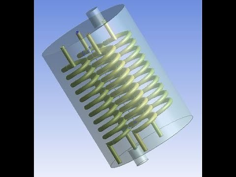 Heat transfer analysis of a heat exchanger having multiple helical tubes (Part-1)