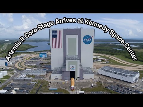 NASA’s Rocket On Roll: Artemis II Core Stage Arrives at Vehicle Assembly Building
