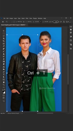 Increase hight in Adobe Photoshop 2025