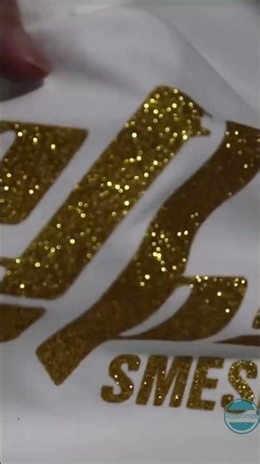 glitter heat transfer logos for apparel decoration.