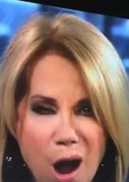 KLG Kathie Lee Gifford cleavage open mouth lips sexy blow throat