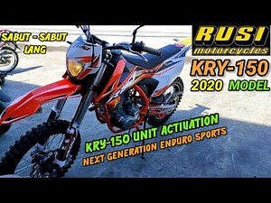 NEW RUSI KRY 150 unit ACTIVATION 2020 model,next generation of Enduro dirt bike