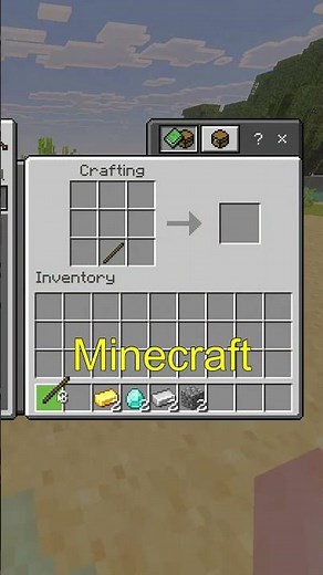 HOW TO CRAFT A GOLDEN SWORD IN MINECRAFT 😱 #minecraft #shorts