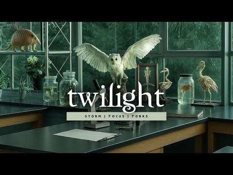 Forks High Classroom 🌲📚 | 𝙨𝙤𝙪𝙣𝙙𝙩𝙧𝙖𝙘𝙠 | Rainy Study Ambience 🌧️
