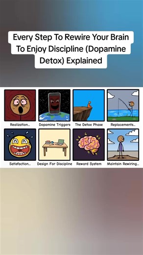 Every Step To Rewire Your Brain To Enjoy Discipline (Dopamine Detox) Explained” 🧠🔥 #DopamineDetox #DisciplineMindset #Neuroplasticity #SelfImprovement #mentaltraining