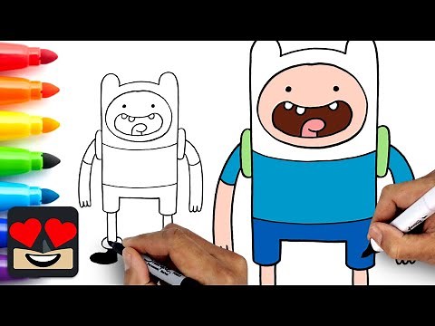 How To Draw Finn the Human | Adventure Time