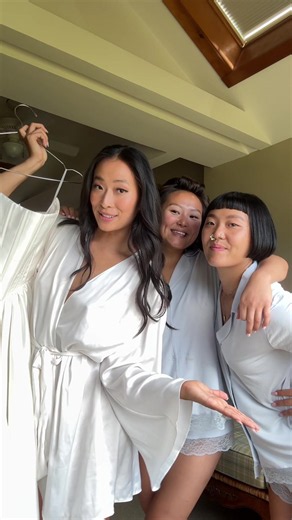About to walk down the aisle but wanted to give you this little update #bridal #sisters @Issa Okamoto @Ameya Okamoto