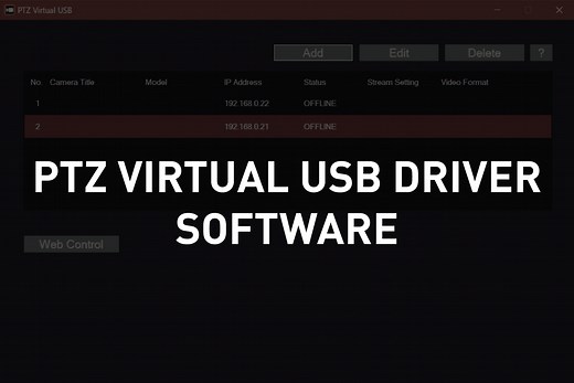 PTZ Virtual USB Driver Software