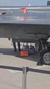 217K views · 975 reactions | Massive humiliation for the Indian Air Force and aerospace industry as an IAF Tejas jet at the Dubai Air Show 2025 suffers an oil leak from the fuselage right on the tarmac, forcing IAF personnel on hand to put several shopping/gift bags underneath leaking fluids from the Tejas #Tejas #DubaiAirShow #IndianAirForce #IAF #IAFTejas #India #Dubai  | Developing Pakistan | Facebook
