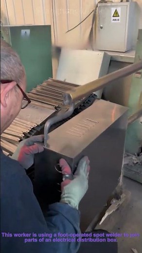 Foot-Operated Spot Welder: Welding an Electrical Distribution Box