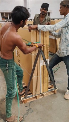 120x120 tiles export pallet packing 👷 #reels #tiles #reelsfacebook #export #manufacturing #palletliquidation | MORBI TILES