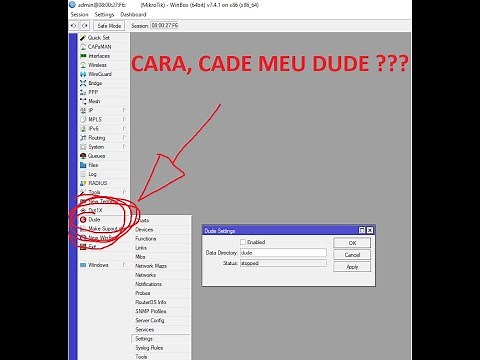 Como instalar "The Dude" em uma RB que não tem?