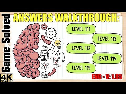 Brain Test: Tricky Puzzles || Level 111, 112, 113, 114, 115 Answers Walkthrough (ENG)