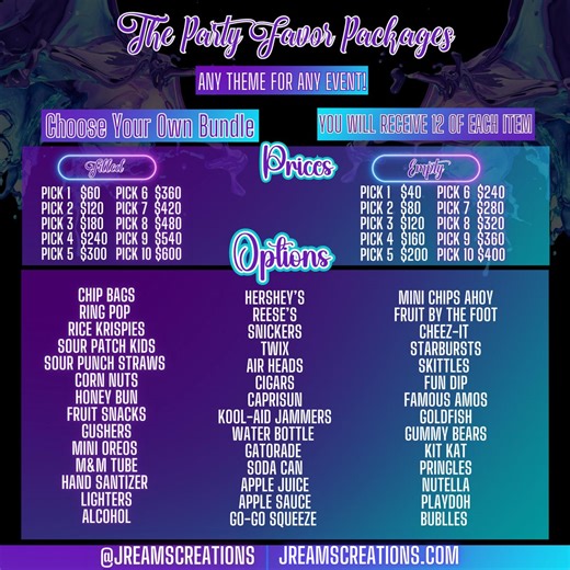 Custom Party Favors – Choose Your Own Bundle (Pick 1–10) - Etsy Nederland