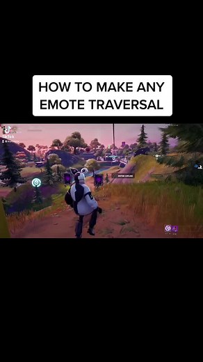 How to make any emote traversal in fortnite! #fortnite #rare #og #emote #traversal #moving #fyp