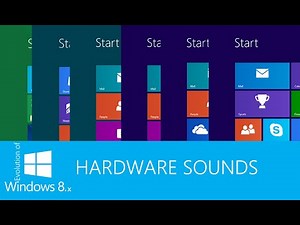 Evolution of Windows 8.x Hardware Sounds