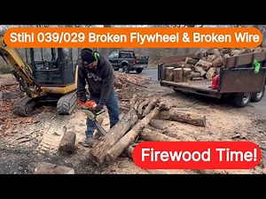 Stihl 039 Chainsaw Battle: Repairs, Fails & Firewood Cutting!