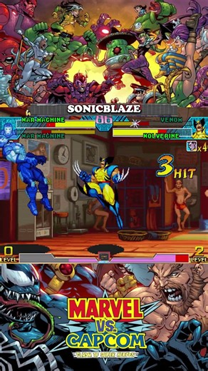 Wolverine and Venom did it again #marvelvscapcom #fightinggame