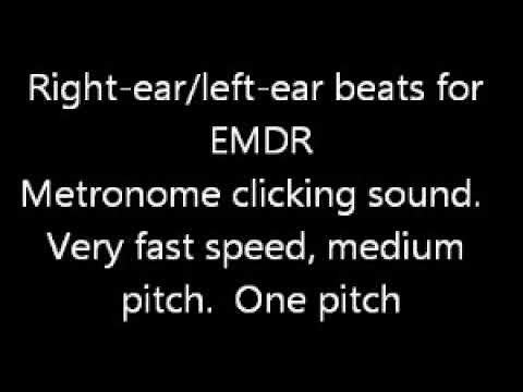 30 minutes of EMDR beats. Speed: Very Fast. Sound: Metronome click. Pitches: 1