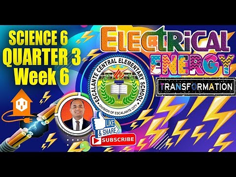 Science 6 Quarter 3 Week 6: ELECTRICITY II How Electrical Energy Can Be Transformed