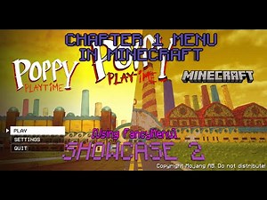 Poppy Playtime chapter 1 menu in Minecraft Java (using FancyMenu) || Showcase 2