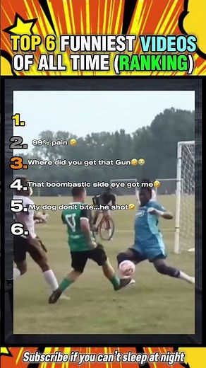 TOP 6 FUNNIEST VIDEOS PF ALL TIME (Ranking)🤣
