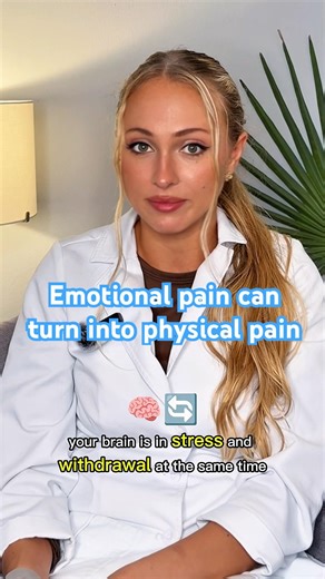 Emotional pain can convert into physical pain