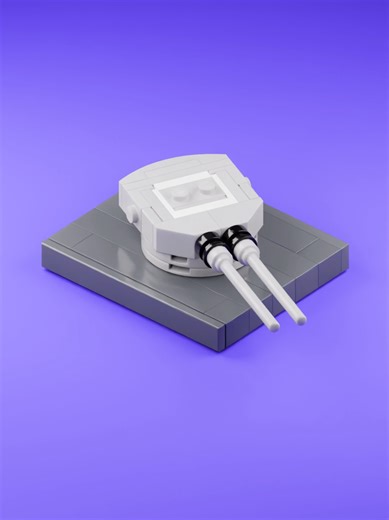 LEGO WW1 Naval Gun Turret ⚓️ Custom LEGO naval artillery MOC built with Mini Bricks using detailed brick engineering inspired by warships and military naval builds. #lego #legomoc #warship #military #minibricks