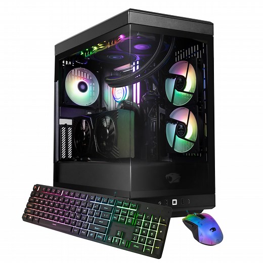 iBUYPOWER Y40BI7N5701 Gaming PC Desktop - Intel Core Ultra 7 265F - NVIDIA RTX 5070 12GB - 32GB DDR5 Non-RGB RAM - 1TB NVMe SSD