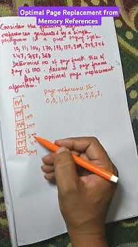 Optimal Page Replacement Algorithm in Operating System | Example | #computerscience #os