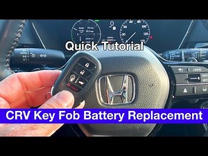 2023 - 2024 Honda CRV Remote Key Fob Battery Replacement