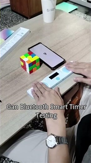 Gan Bluetooth Smart Timer Testing ⏳⏳⏳#rubikscube #阿火老師 #gancube