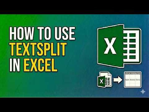 How to Use TEXTSPLIT in Excel (2026) – Step-by-Step Guide