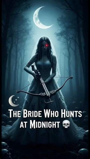 The Bride Who Hunts at Midnight 🌙💀 #shorts