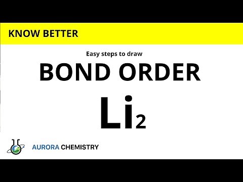 BOND ORDER of Li2 Molecule || Bond order of LITHIUM MOLECULE
