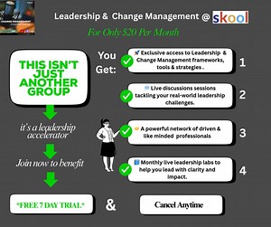 Exclusive & Private Community For Established Leaders, Emerging Leaders & Change Leaders. Link in comments | Change Management Simplified Podcast