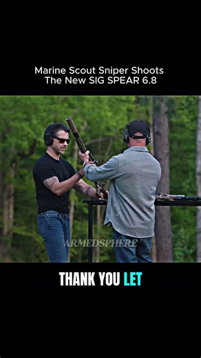 Marine Scout Sniper Shoots The New SIG SPEAR 6.8