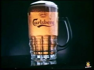 Carlsberg Lager Line up TV Advert 1980s 80s UK