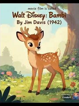 Walt Disney: Bambi By Jim Davis (1942)
