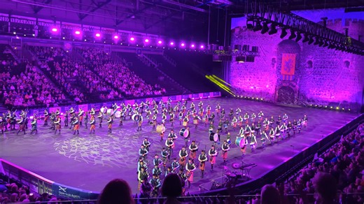 Massed Pipes and Drums at the Belfast International Tattoo 2025 | We Love Pipe Bands
