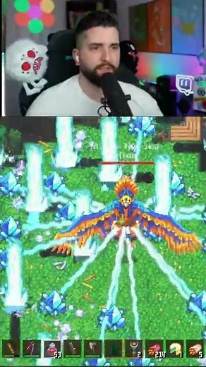 Core Keeper Bird Boss Death 1 - Azeos The Sky Titan Fight - Core Keeper #shorts