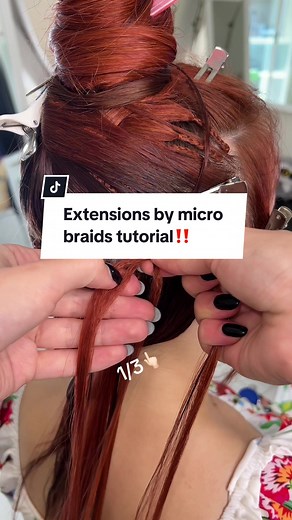 Micro Braids Extensions Tutorial for Straight Hair