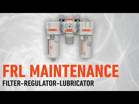 FRL maintenance, Filter-Regulator-Lubricator for Air Tools
