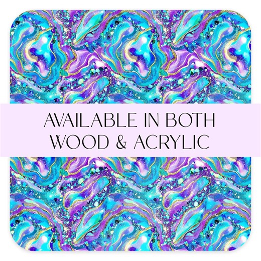 Blue and Purple Geode Acrylic Sheet, Abstract Patterned Acrylic, Patterned Wood, Laser Supplies, Laser Jewelry Supplies, Blue Pattern Wood - Etsy