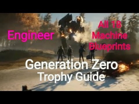 Generation Zero | Engineer Trophy Guide (All 18 Machine Blueprint Locations)