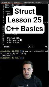 struct [C++ Shorts Lesson 25]