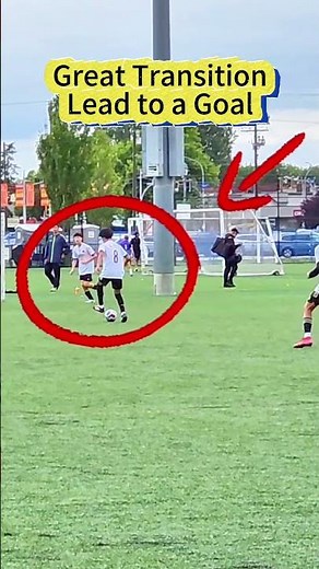U15 Midfielder Sets Up Easy Goal with One Pass #soccer #football #assist