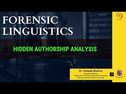 Hidden Authorship Analysis